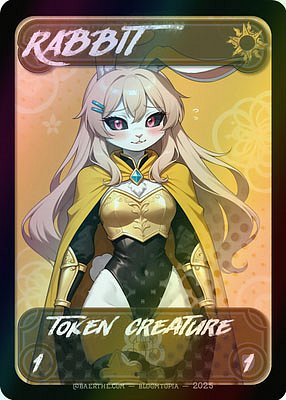 Rabbit MTG token 1/1