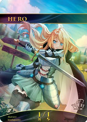 Hero MTG token 1/1