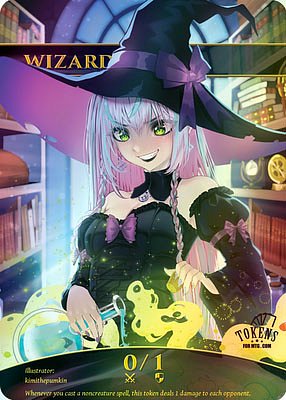 Wizard MTG token 0/1