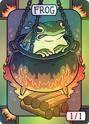 Frog MTG token 1/1 (v.2)
