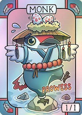 Monk MTG token 1/1 (v.2)