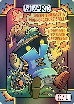 Wizard MTG token 0/1