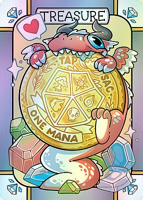 Treasure MTG token (v.4)