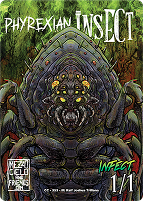 Phyrexian Insect MTG token 1/1