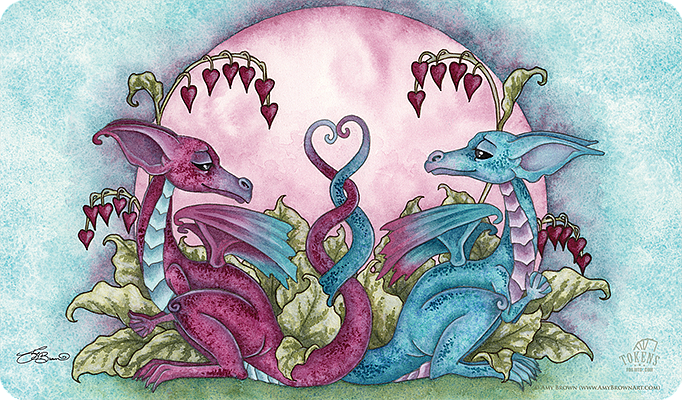 Amy Brown "Love Dragons" MTG playmat