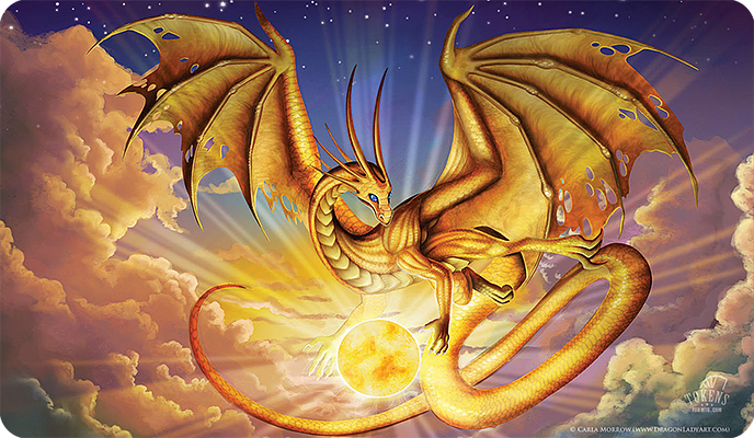 Carla Morrow "Golden Dragon" MTG playmat