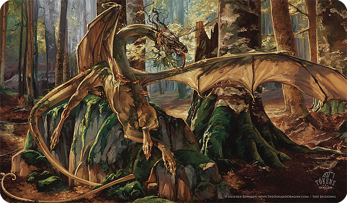 Heather Edwards "Earth Dragon" MTG playmat