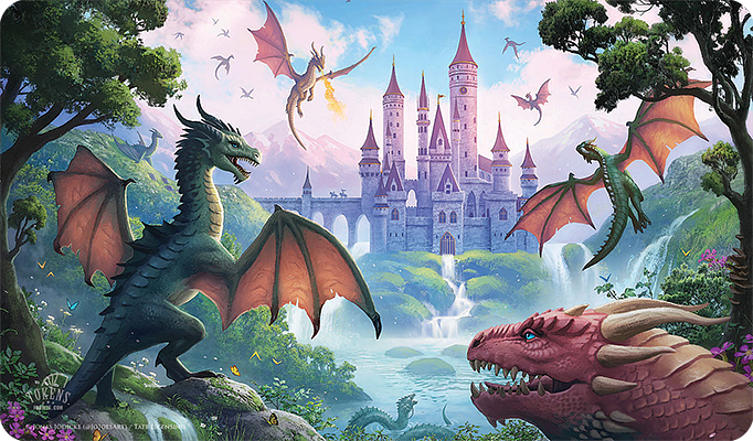 Jonas Jödicke "Dragon Castle" MTG playmat