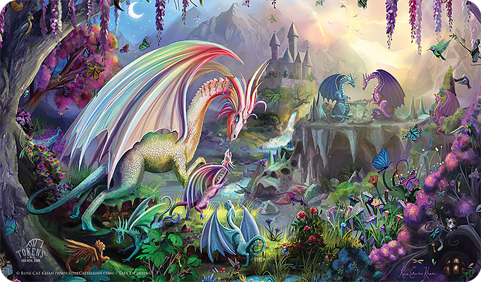 Rose Catherine Khan "Dragon Valley" MTG playmat