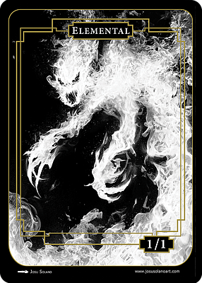 Elemental MTG token 1/1