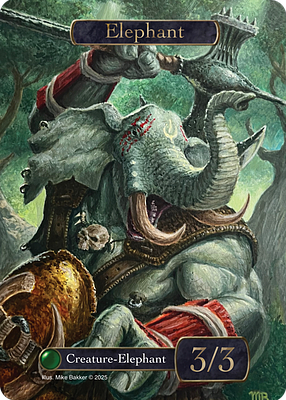 Elephant MTG token 3/3