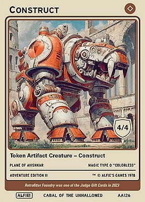 Construct MTG token 4/4