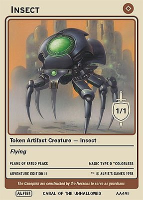 Insect MTG token 1/1 (v.7)