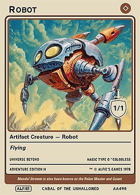 Robot MTG token 1/1
