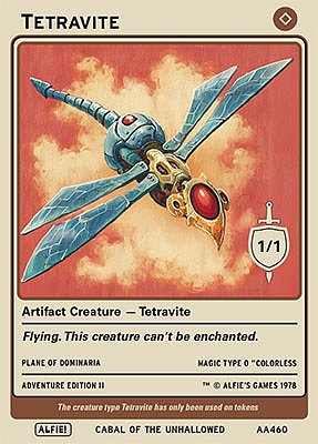 Tetravite MTG token 1/1