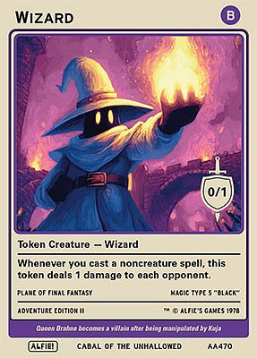 Wizard MTG token 0/1 - MTG Token | TokensForMTG: Best custom tokens for  your game!