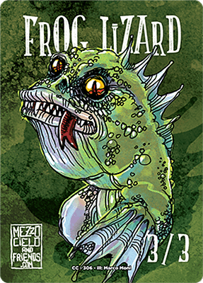 Frog Lizard MTG token 3/3 (v.2)