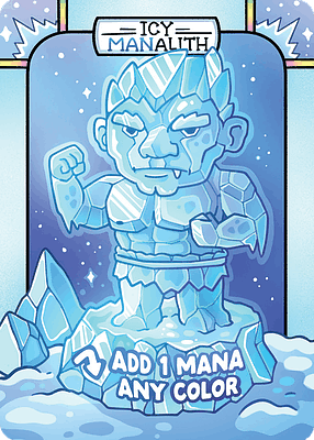 Icy Manalith MTG token
