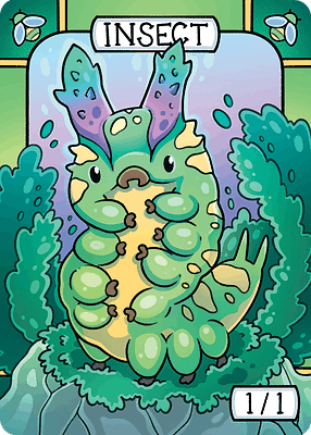 Insect MTG token 1/1 (v.7)