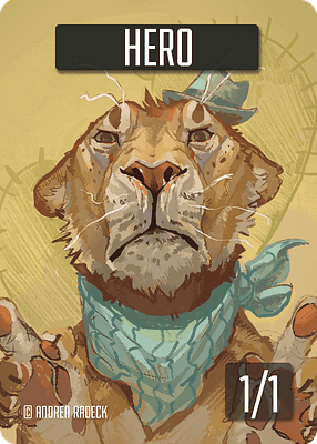 Hero MTG token 1/1 - MTG Token | TokensForMTG: Best custom tokens