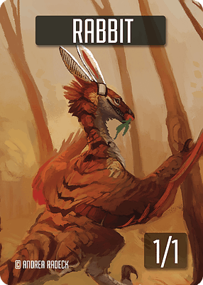 Rabbit MTG token 1/1
