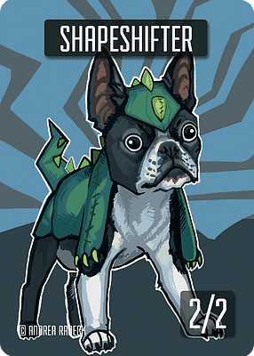 Shapeshifter MTG token 2/2