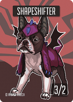 Shapeshifter MTG token 3/2