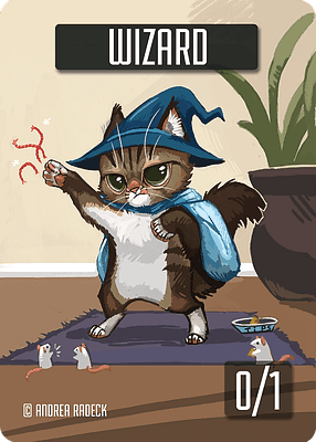 Wizard MTG token 0/1