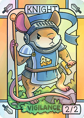 Knight MTG token 2/2 (v.2)