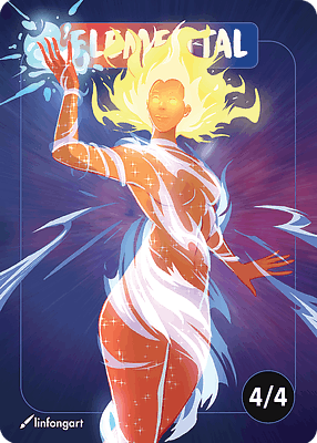 Elemental MTG token 4/4