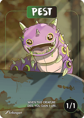 Pest MTG token 1/1