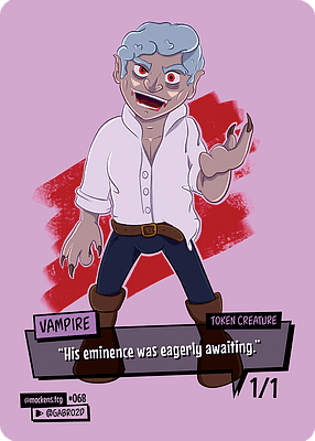 Vampire MTG token 1/1 (v.2)