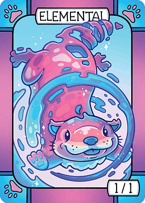 Elemental MTG token 1/1 (v.2)