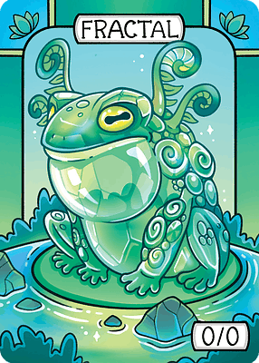 Fractal MTG token 0/0 (v.2)
