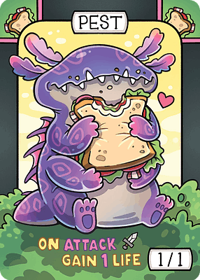 Pest MTG token 1/1 (v.2)