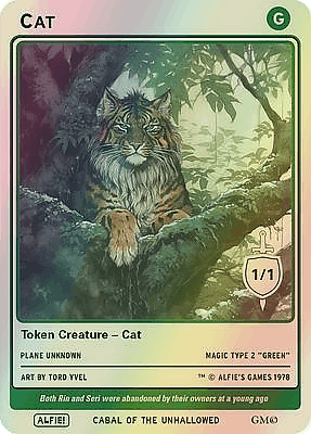 Cat MTG token 1/1