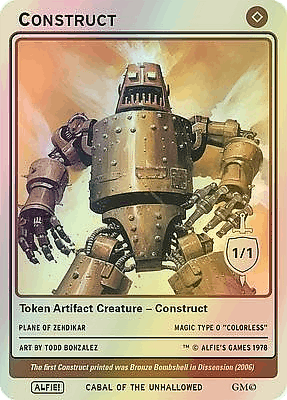 Construct MTG token 1/1