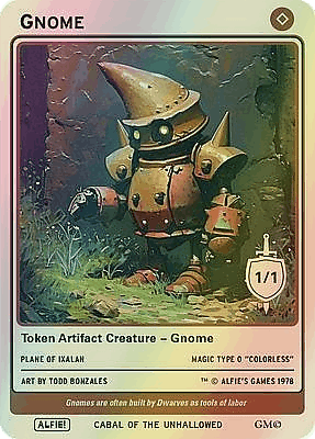 Gnome MTG token 1/1