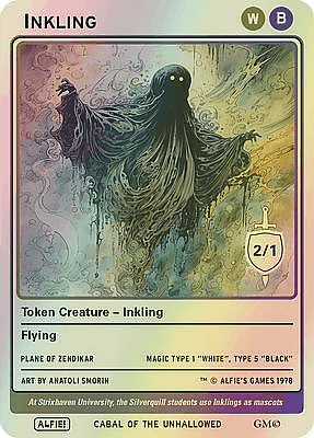Inkling MTG token 2/1