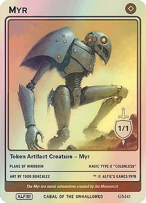 Myr MTG token 1/1