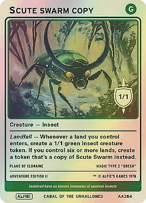 Scute Swarm MTG token 1/1