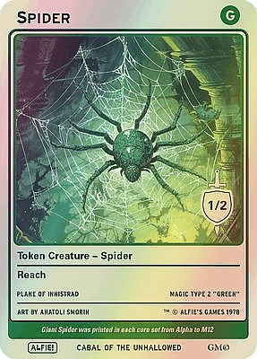 Spider MTG token 1/2
