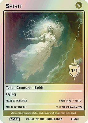 Spirit MTG token 1/1 (v.2)