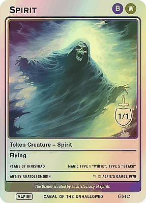 Spirit MTG token 1/1