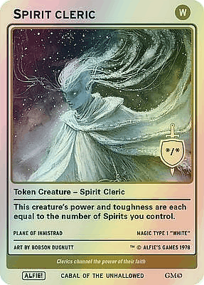 Spirit Cleric MTG token */*