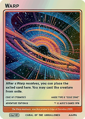 Warp MTG token
