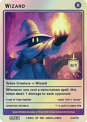Wizard MTG token 0/1