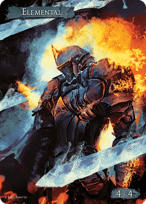 Elemental MTG token 4/4