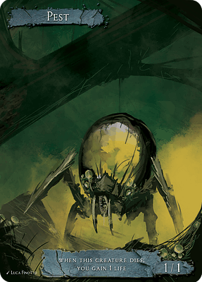 Pest MTG token 1/1 (v.2)