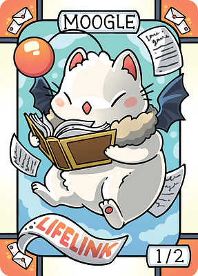 Moogle MTG token 1/2
